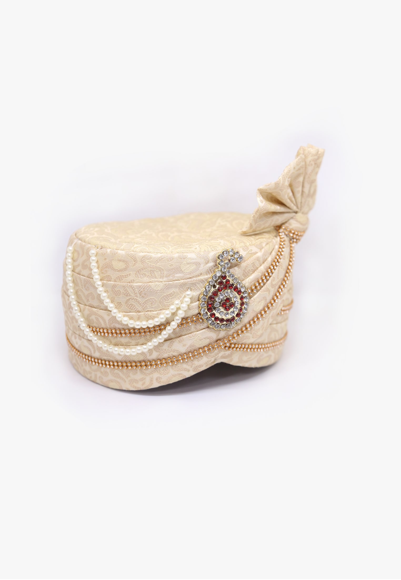 Katan stone-lace-puti wedding pagri