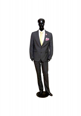 Ash-chek polyester cotton party suit