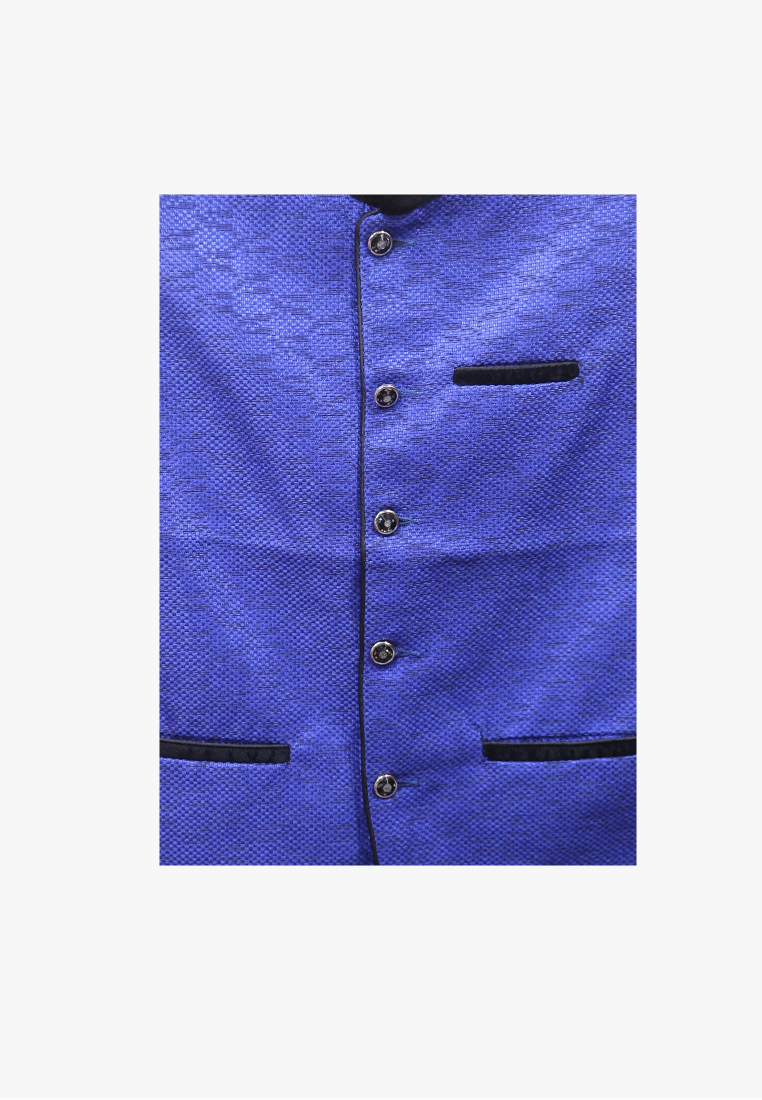 Blue plain jute cotton party koti
