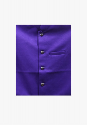 Purple shining jute cotton party koti