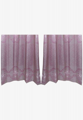 Light purple thread stitch regular curtain