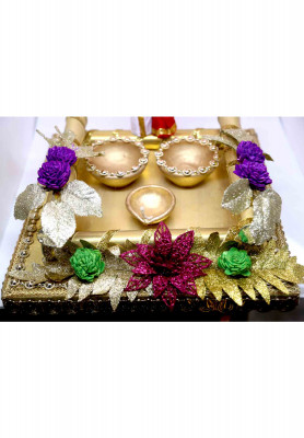 Golden decorated boron dala