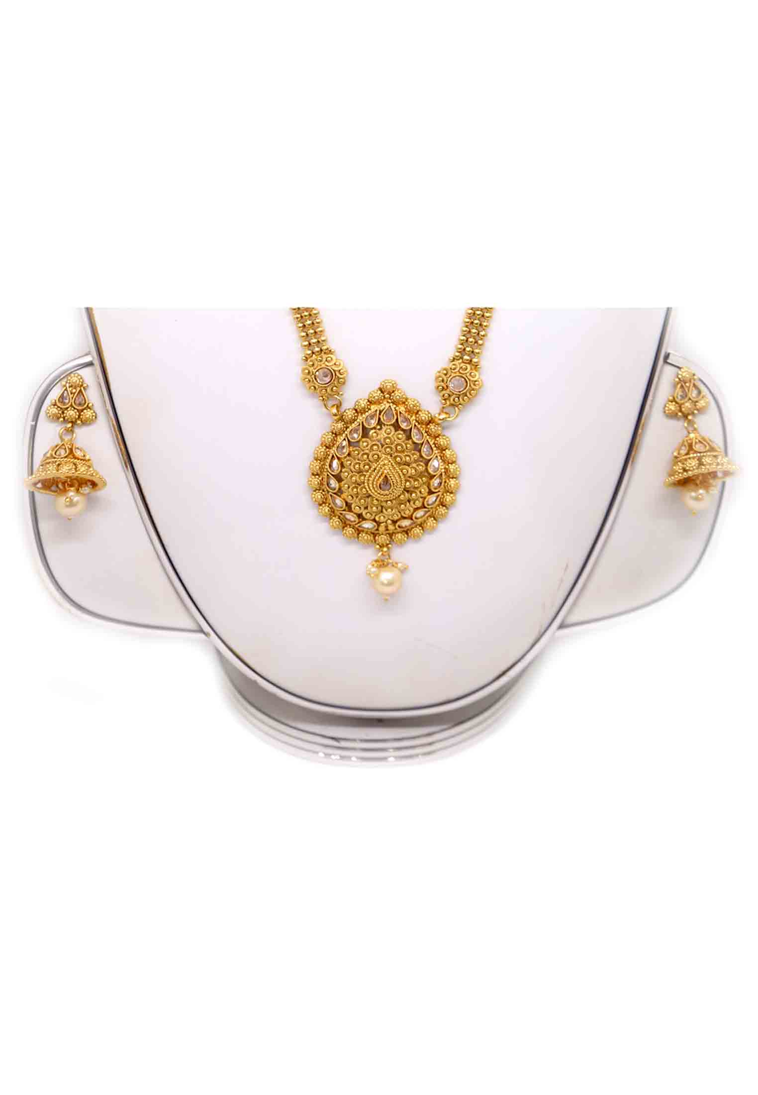 Antic pearl ad stone wedding sita set