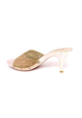 Golden selolight stone ceramics heel