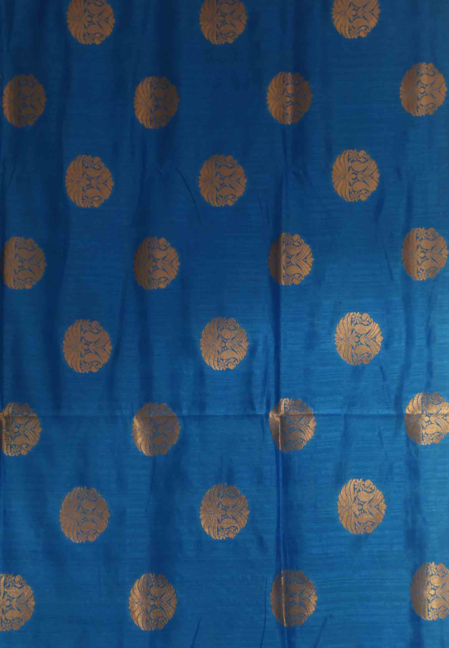 Sky blue megh dut katan saree