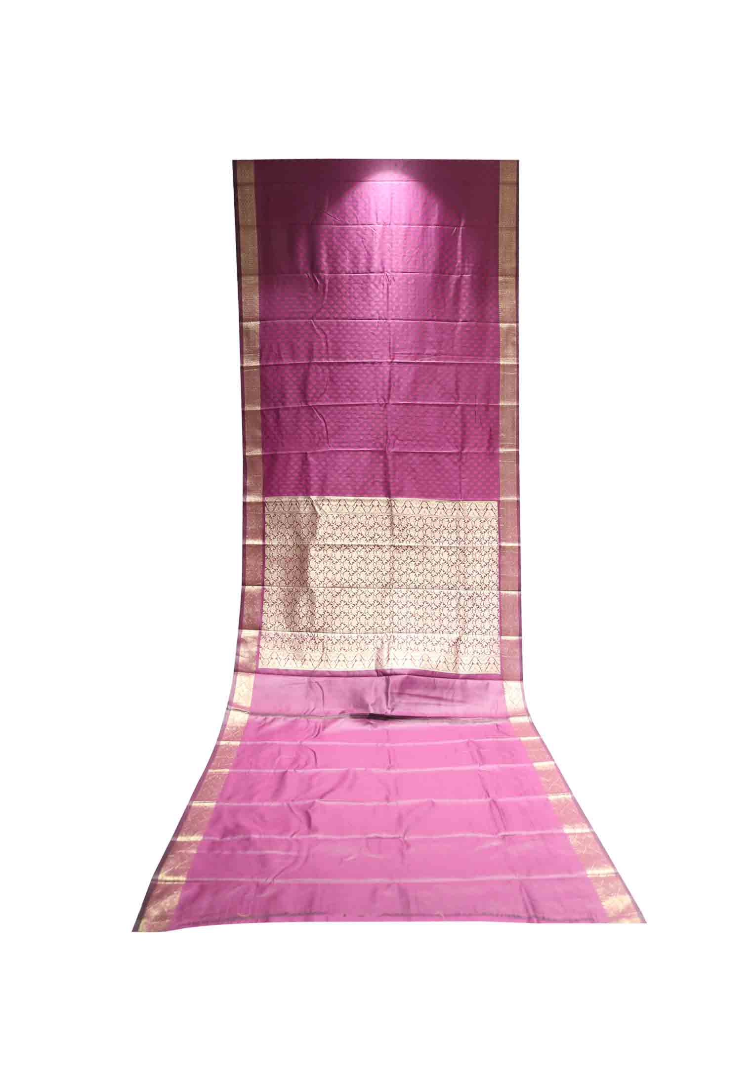 Deep purple dhupiyan benarashi saree