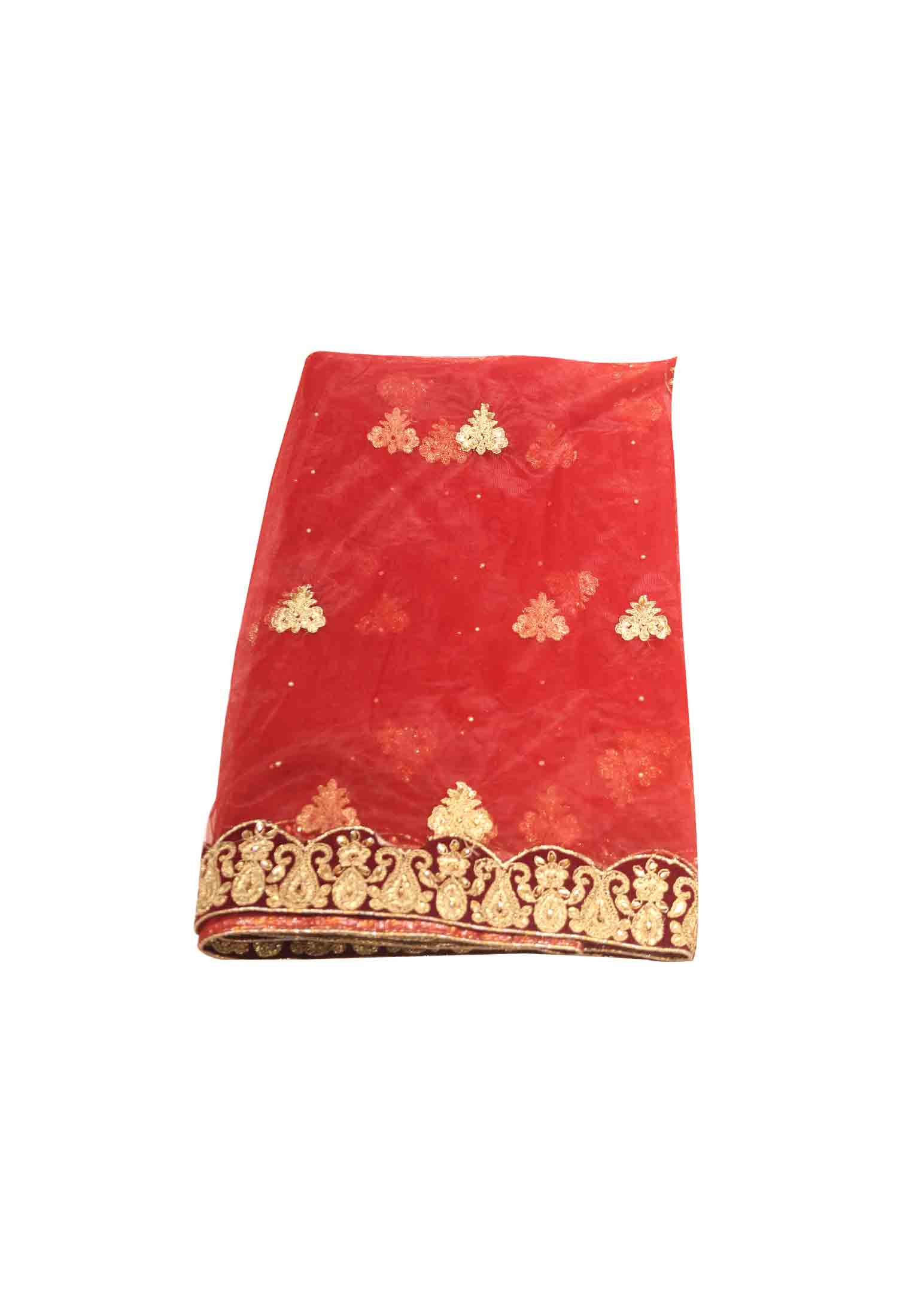Katan velvet cut pearl work wedding lehenga
