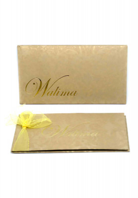 Golden covered Invitation Card