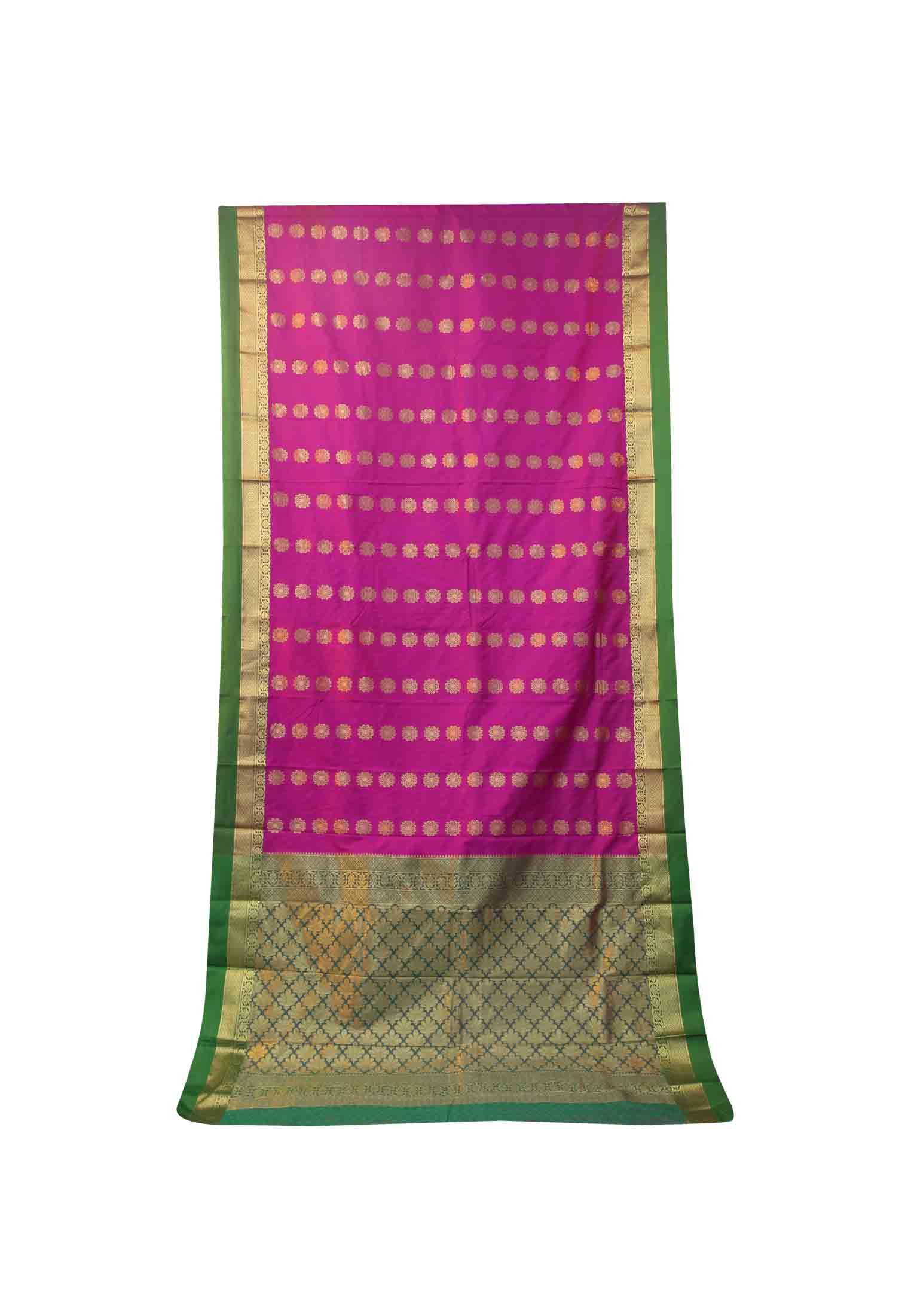 Katan all over jori work saree