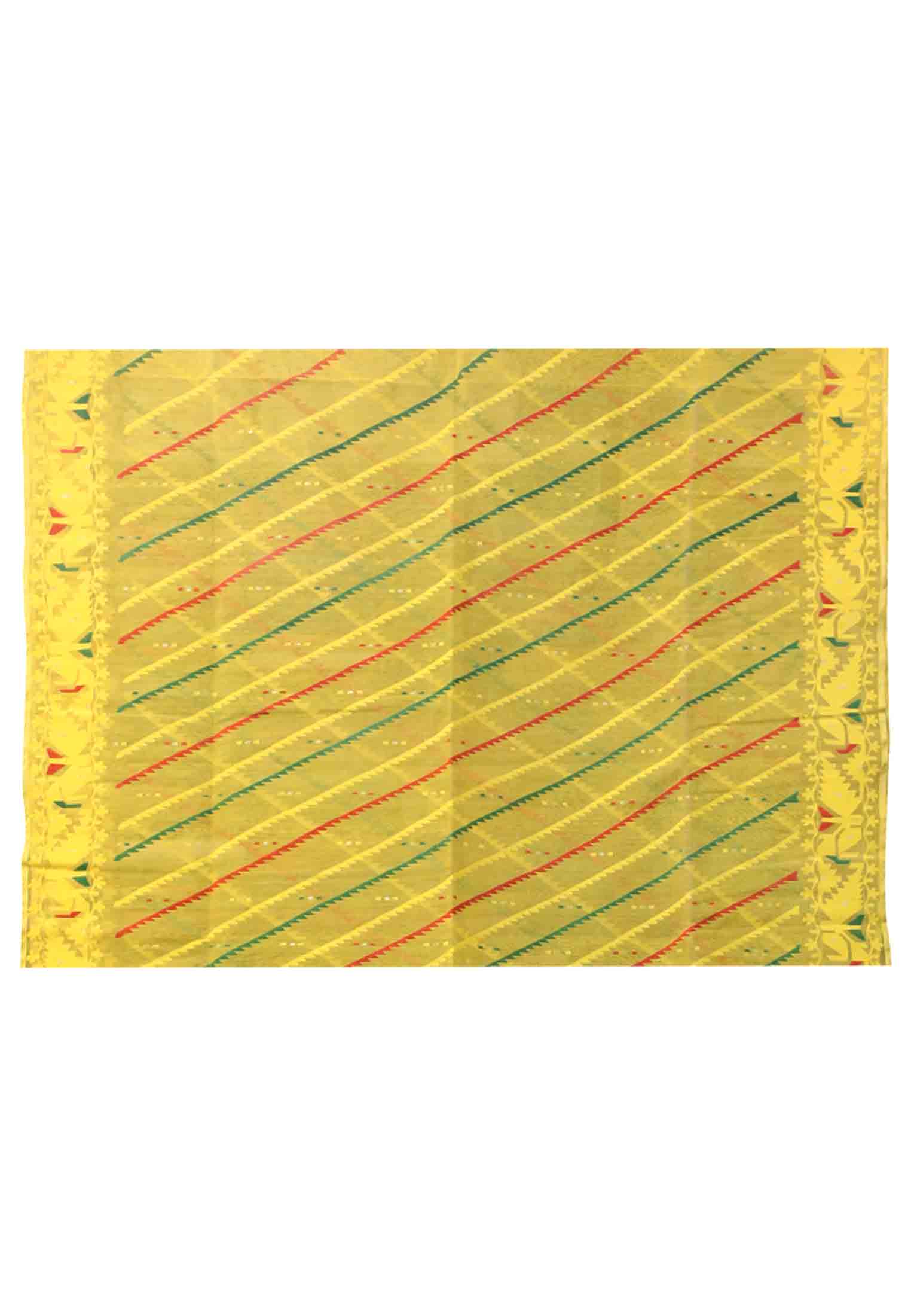 Multi color half silk jamdani saree