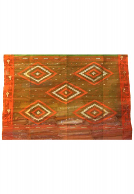 Handicrafts work half silk jamdani saree