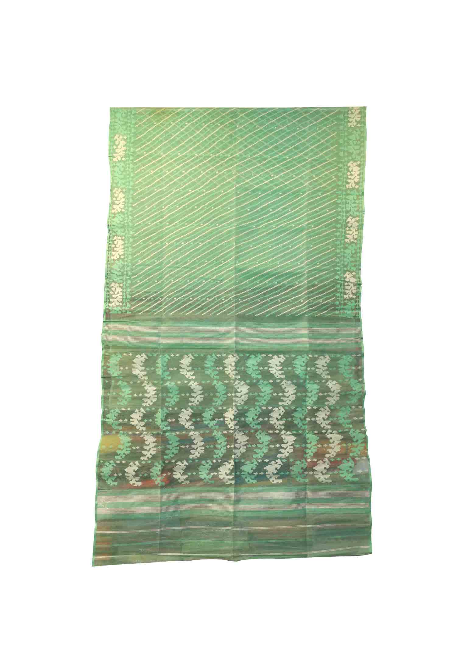 All over thread work jamdani saree