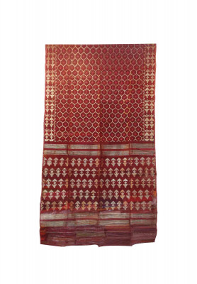 Multi color half silk jamdani saree