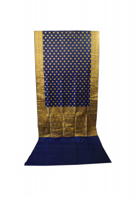 Royal blue jori work benarasi saree