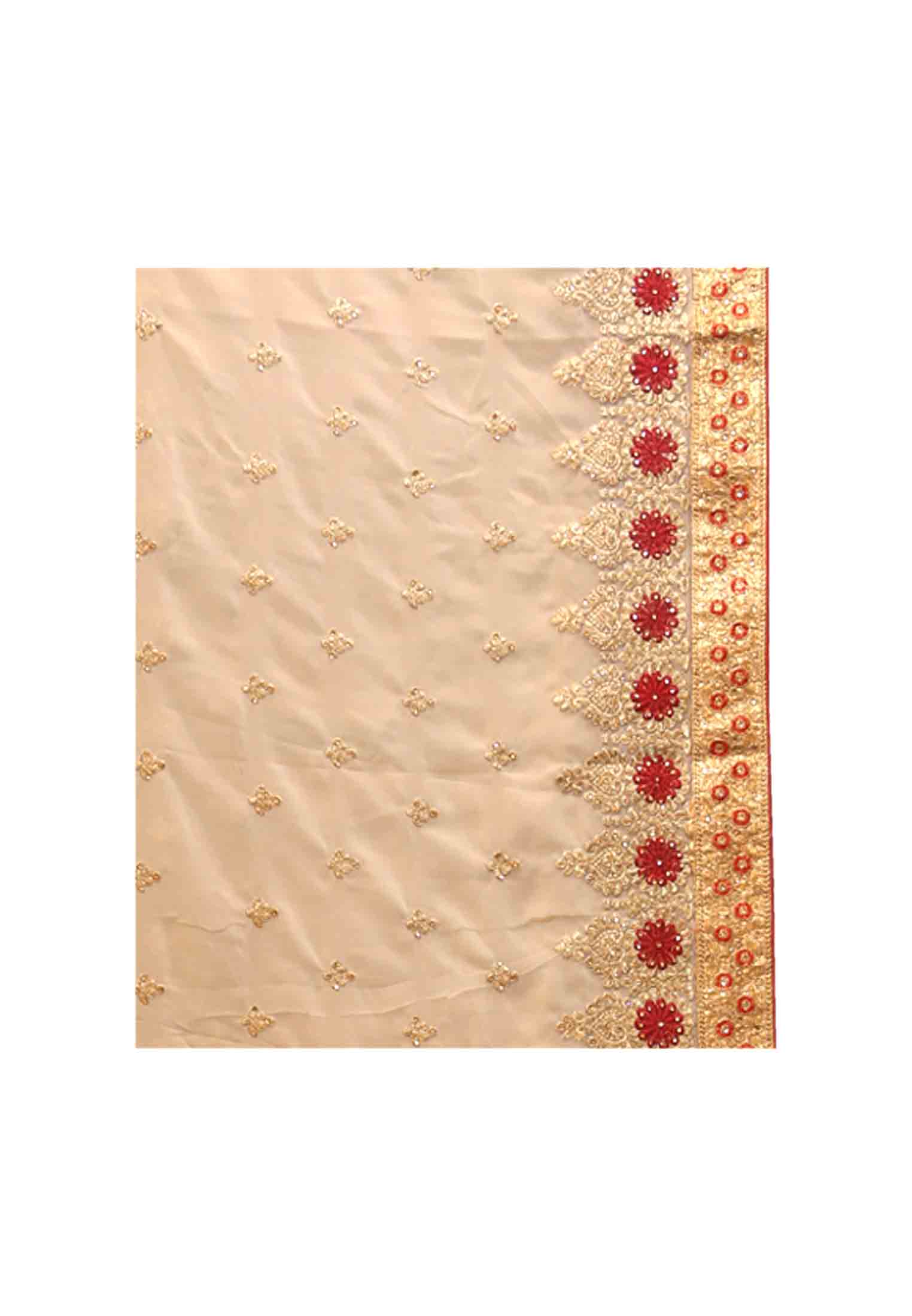Jori and thread work georgette saree