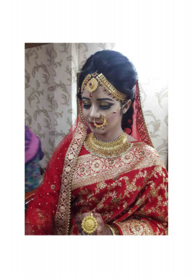 Beautiful reception bridal makeup