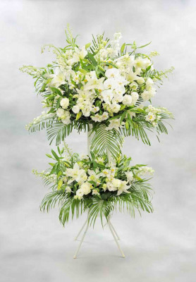 White Lily rose combine flower decoration