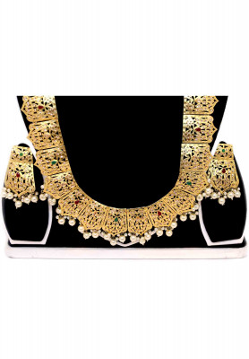Gold Plated Kalai Belt Set