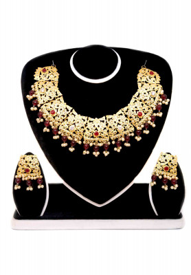 Gold Plated Kalai Necklace Set