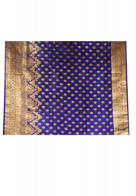 Royal Blue Indian Benarasi