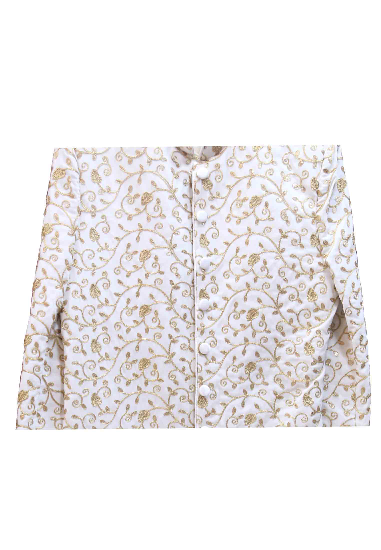 Indian Cream White Sherwani