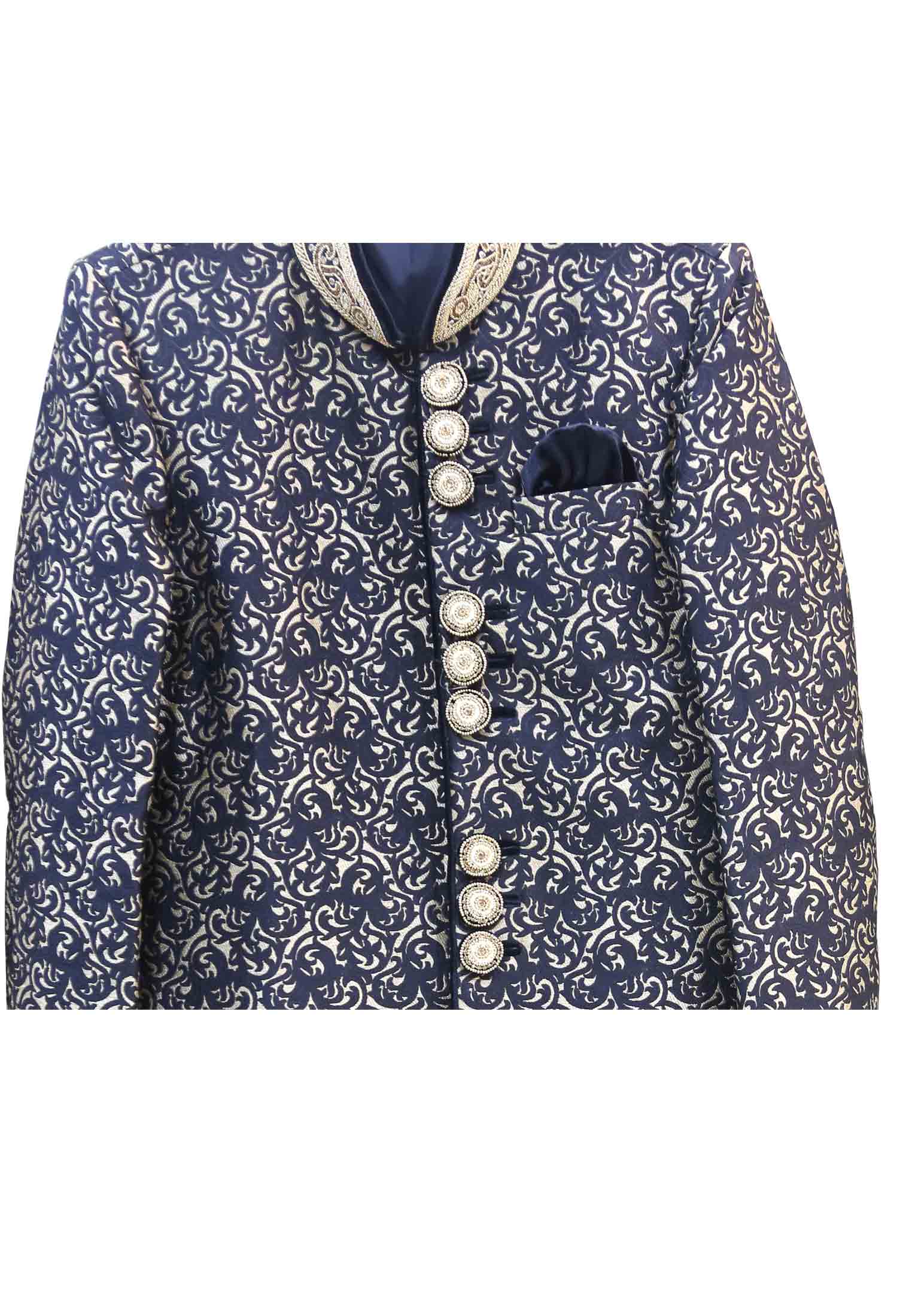 Black Katan Sherwani