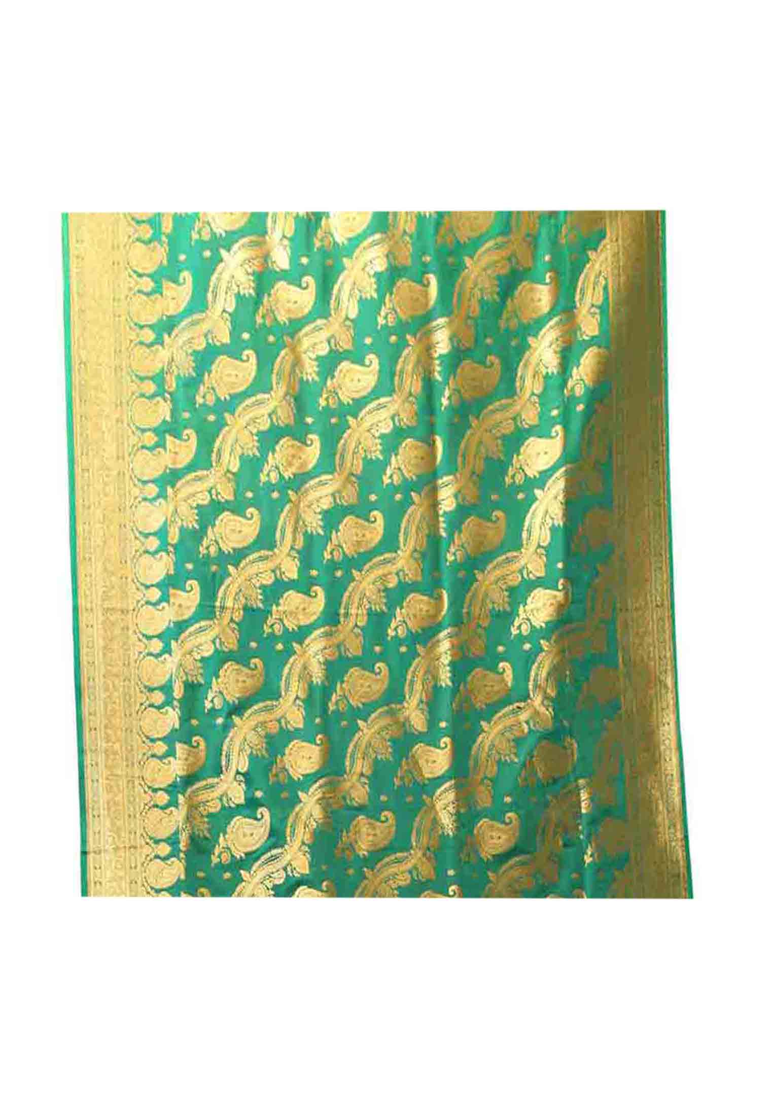 Paste and Golden Benarasi Saree