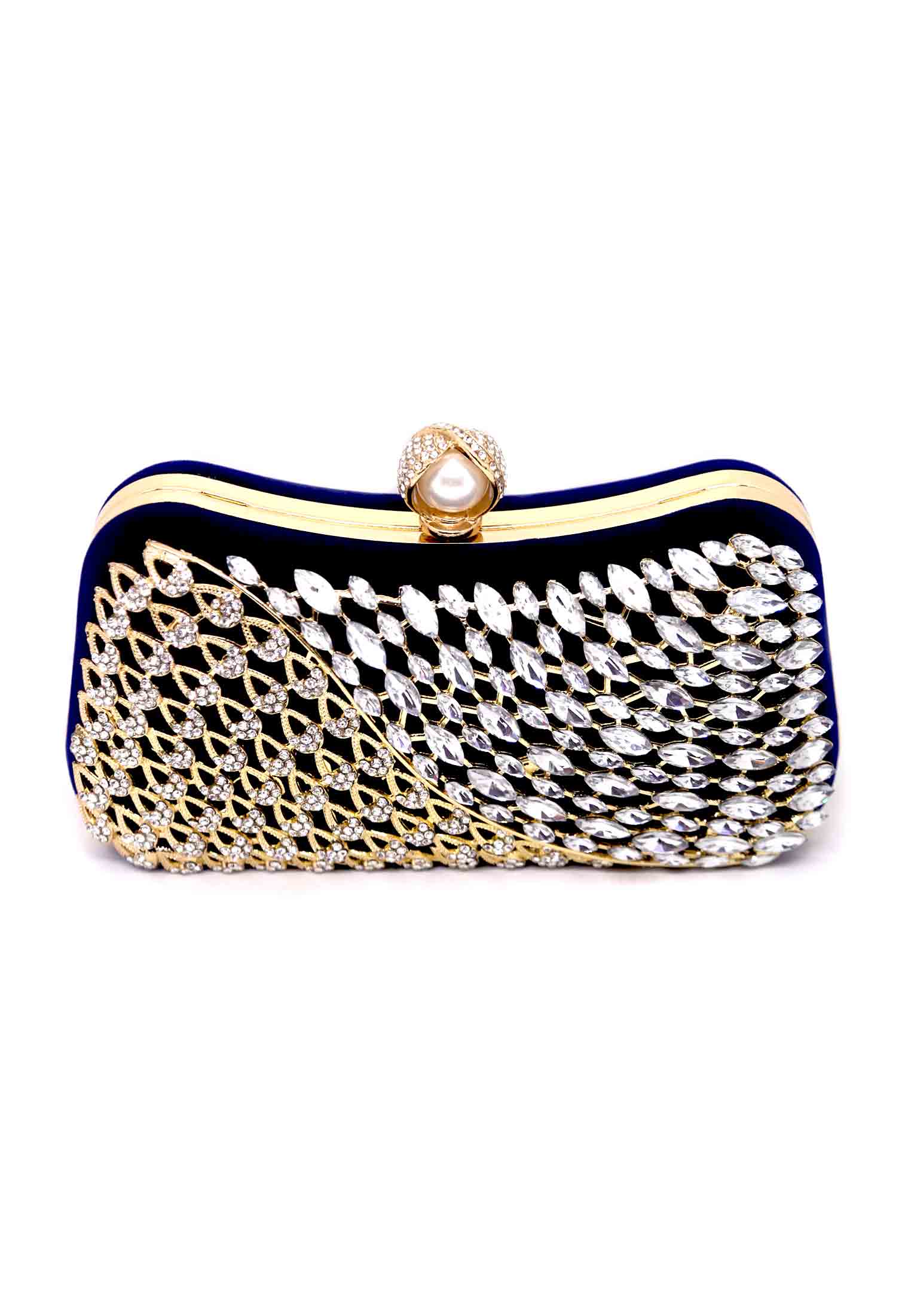 Unique design Blue color Party Purse