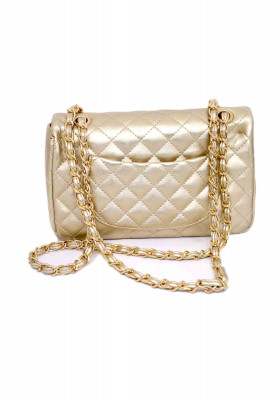  Golden Artificial shinning  leather Party Purse