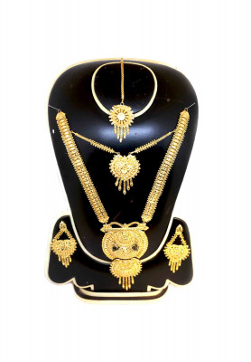Gold Plated Sita Haar with Earrings