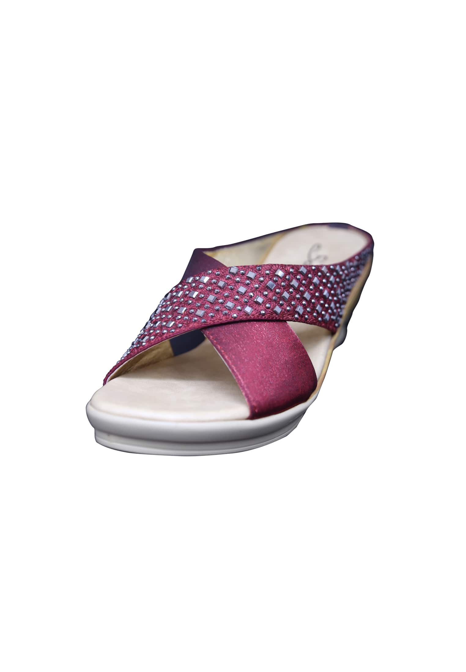 Maroon Semi Heel