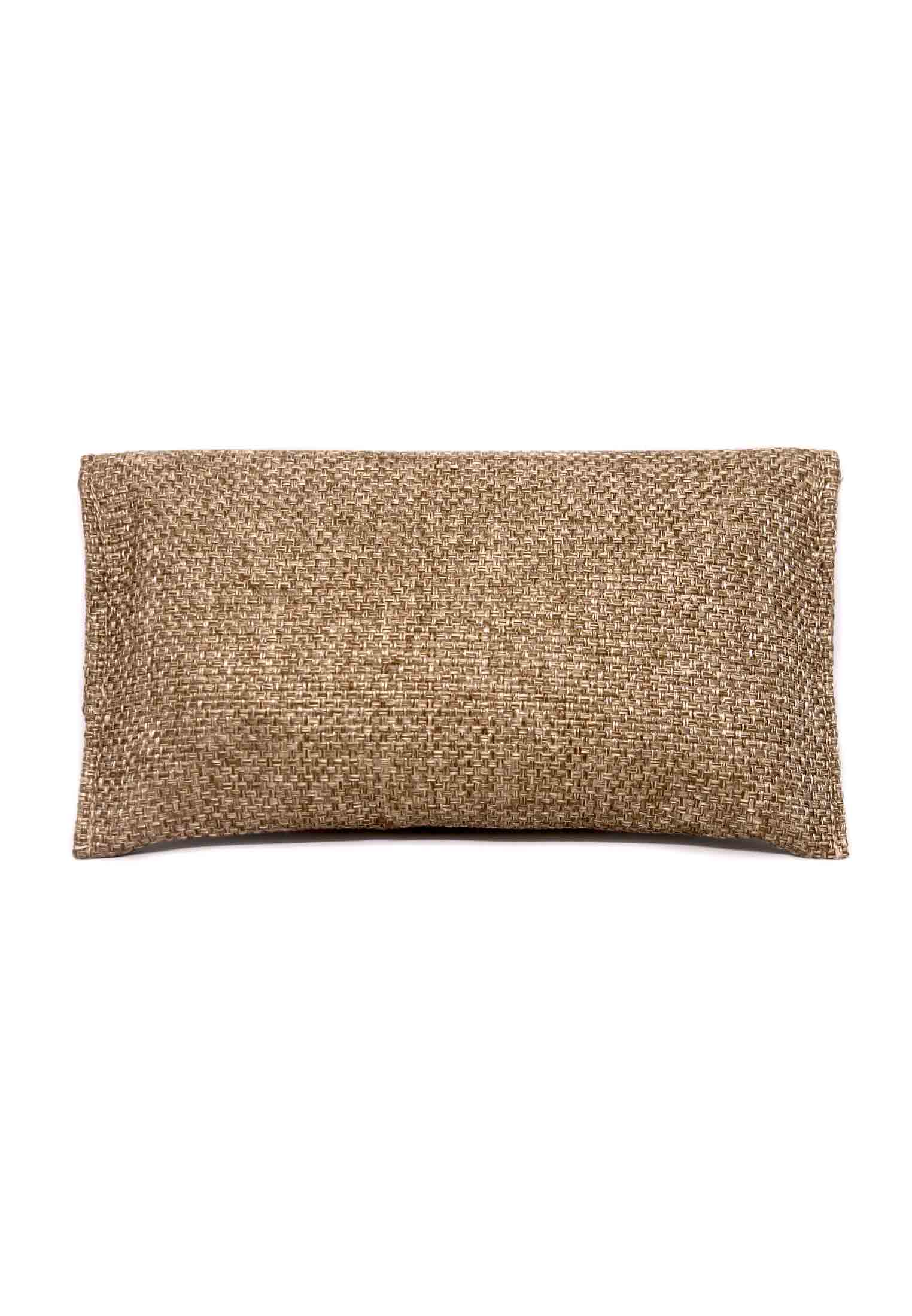 Coffee Colored Jute Purse