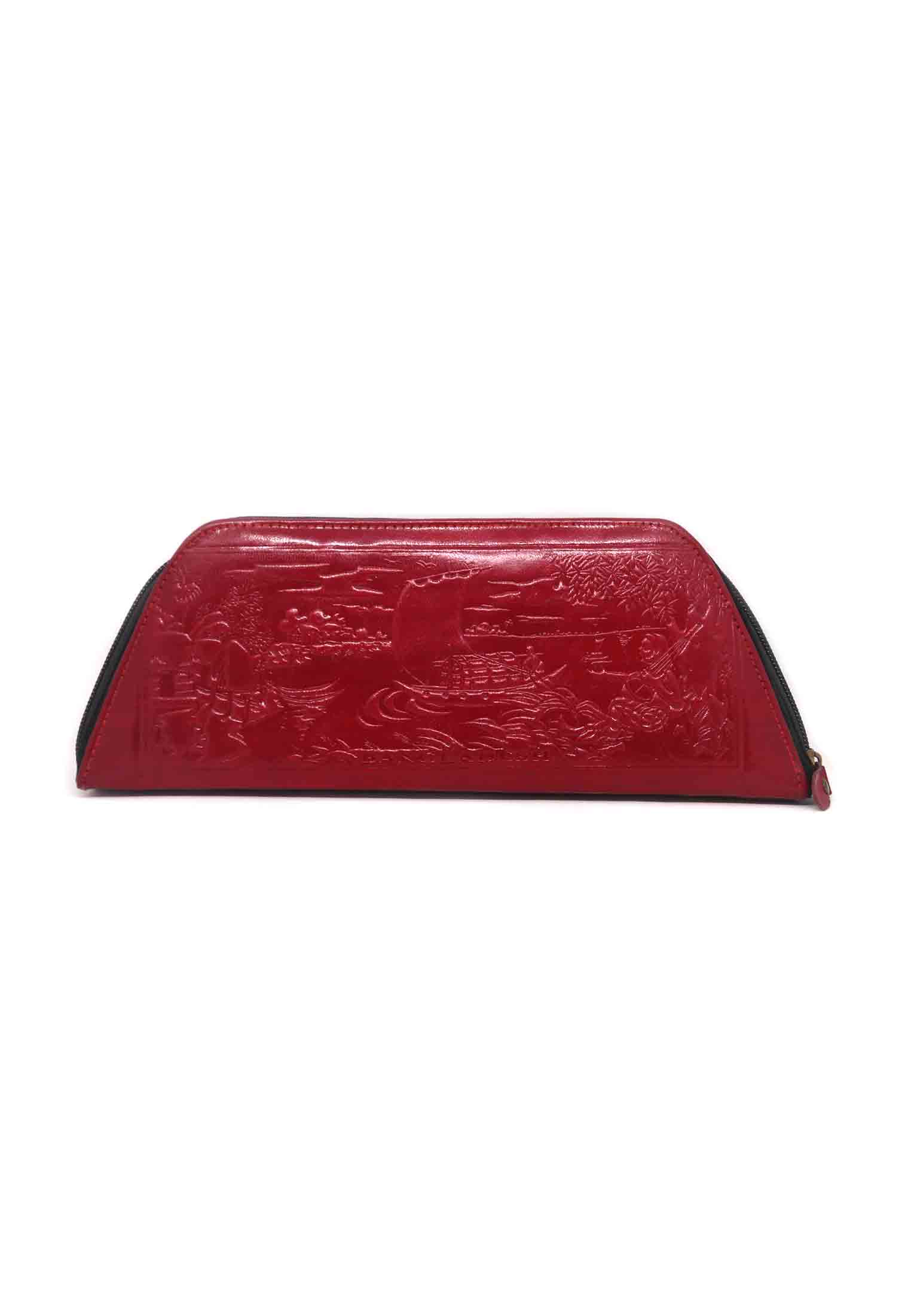 Maroon Leather Purse