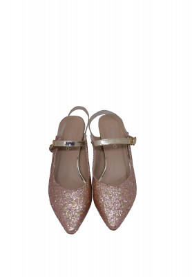 Glittering Box Heel Shoe
