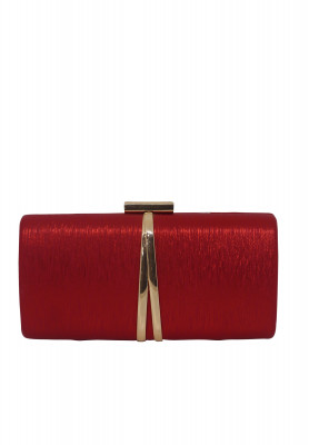 Glassy Leather Maroon Party Purse