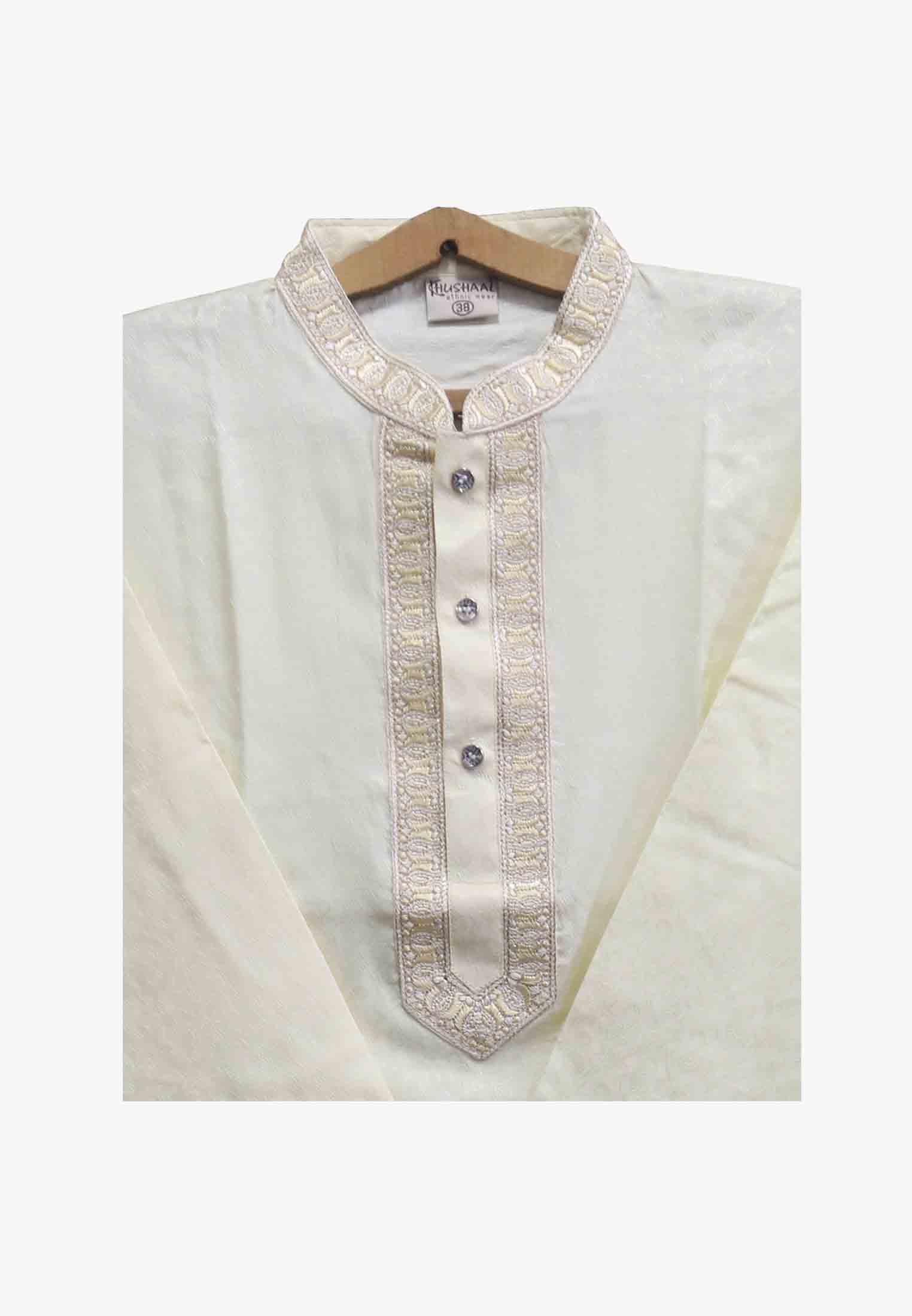 Biye Bazaar | Off-white P.S. Cotton Panjabi