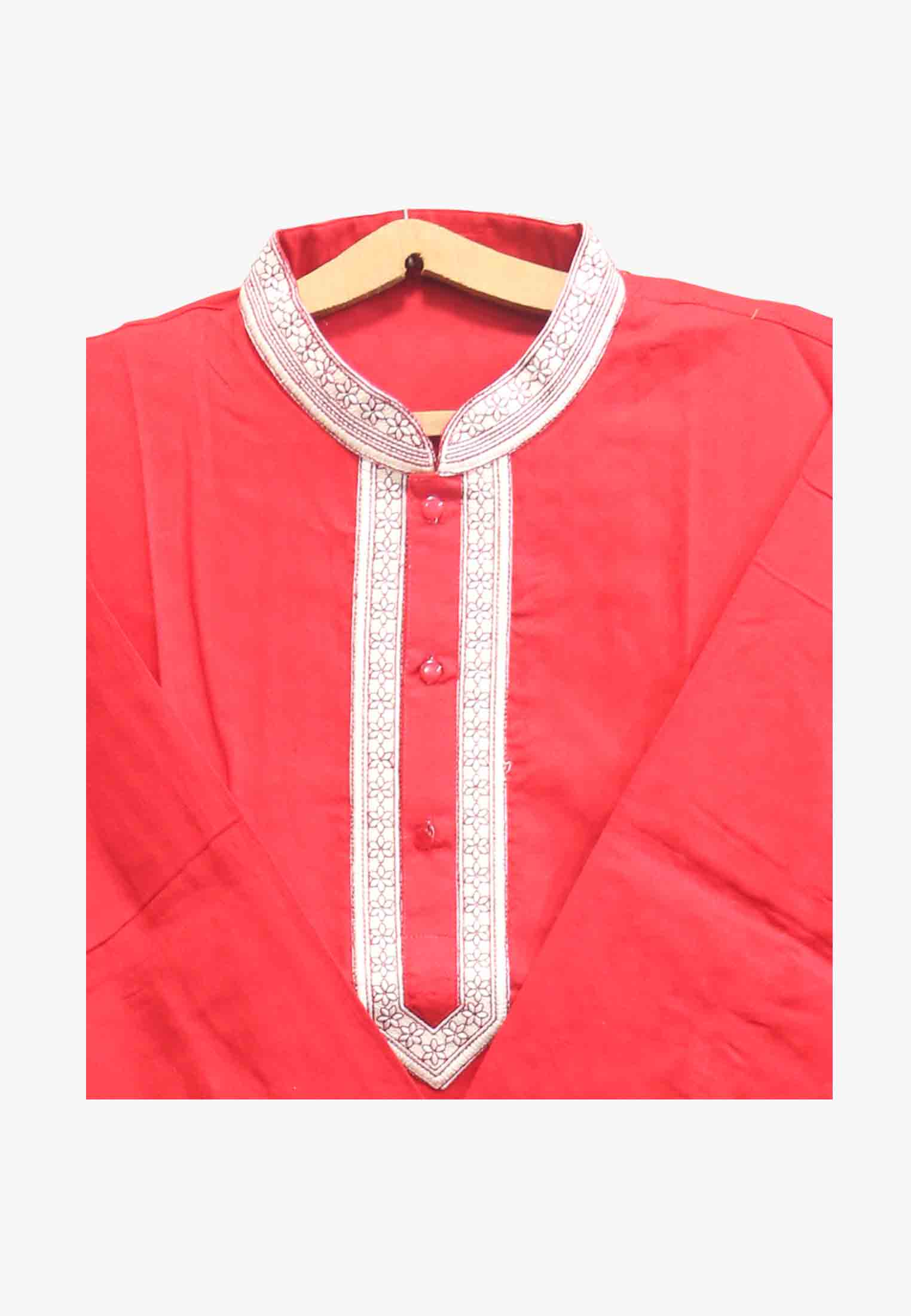 Embroidered Ball Print Panjabi