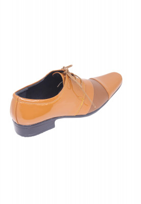 Mustard Pattern Leather Gents Shoe