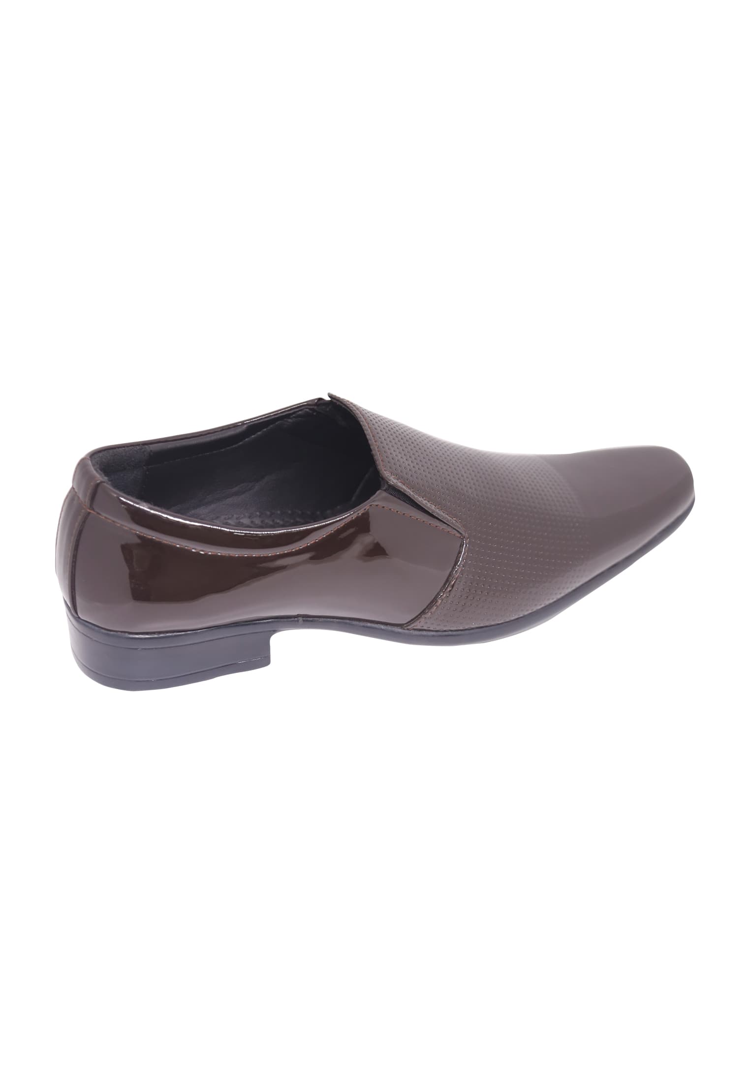 Chocolate Colored Pattern Leather Gents Shoe