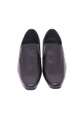 Black Shining Artifical Leather Gents Shoe