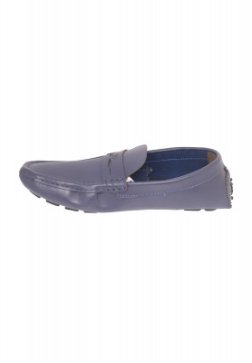 Blue Artificial Leather Loafer for Men