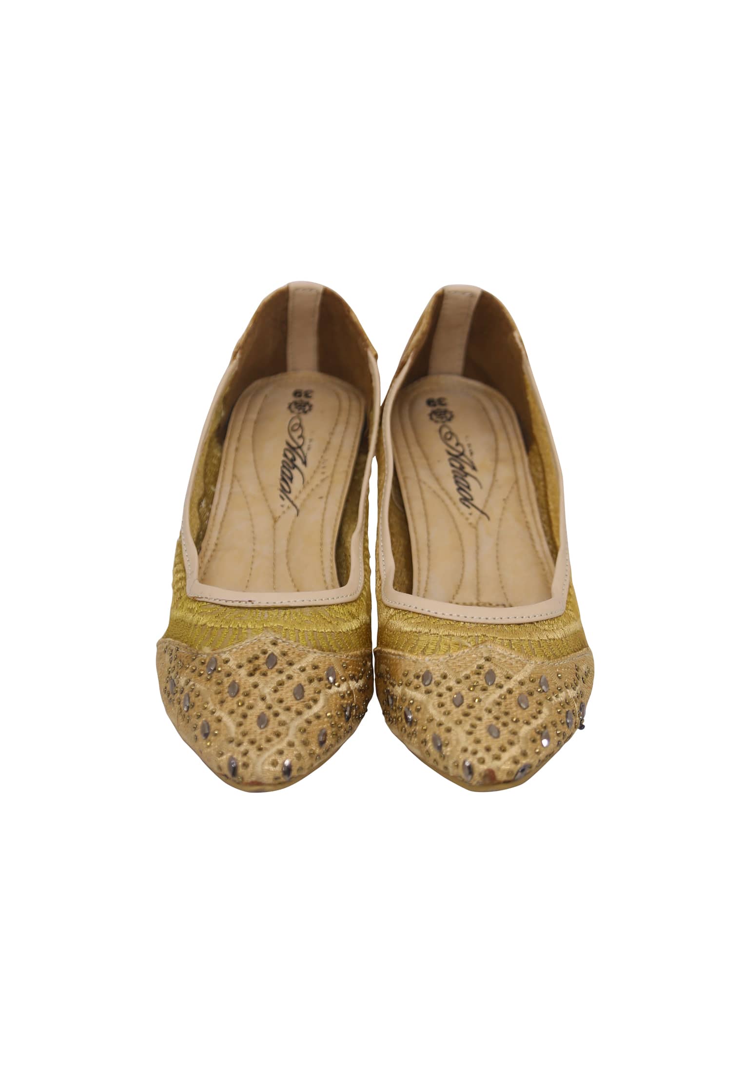 Golden Colored Dose heel
