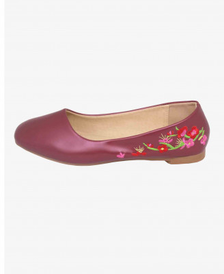 Maroon Colored Pump Shoe for Women