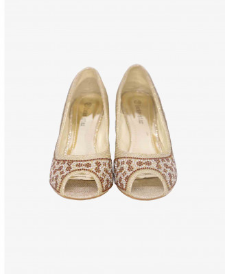 Silver and Golden Colored Chinese Box Heel