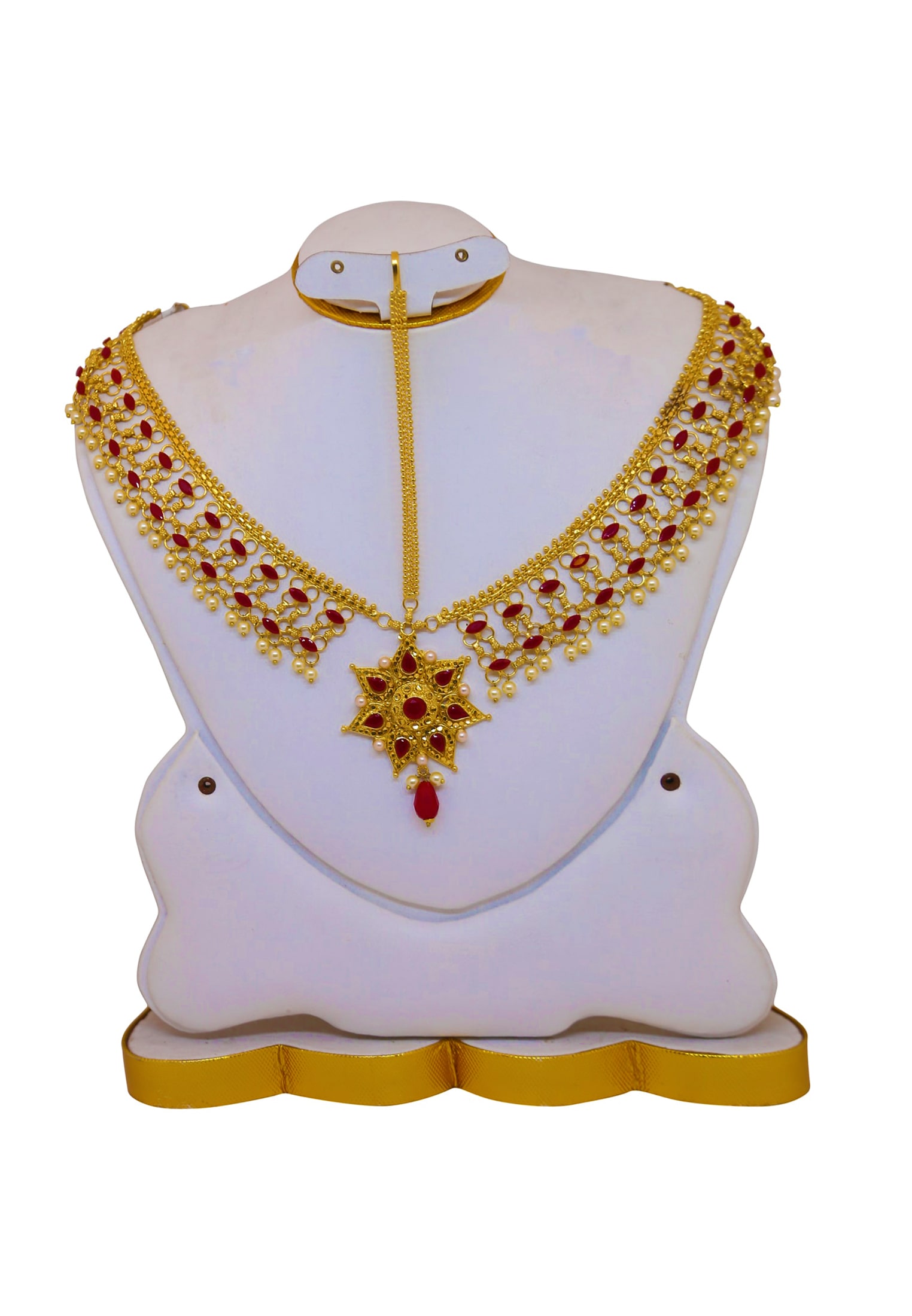 V Shape Gold plated tyra  