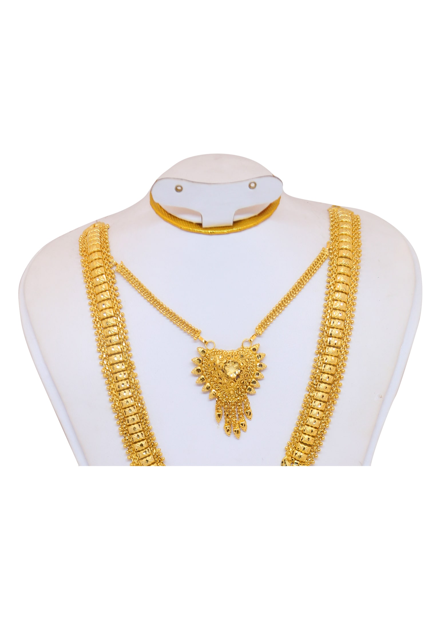 10 Vori V shape Weeding  Gold plated sita set 