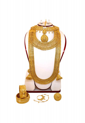 Solid Gold Platted Sita belt set 