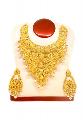 Golden Plate Party Jorwa necklace
