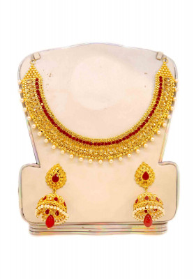 Golden Plate Party Neckless set 