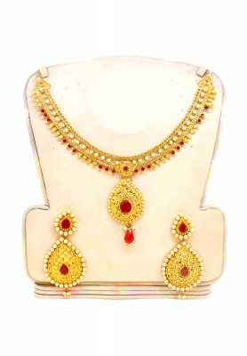 Gold Platted Party Necklace Set 